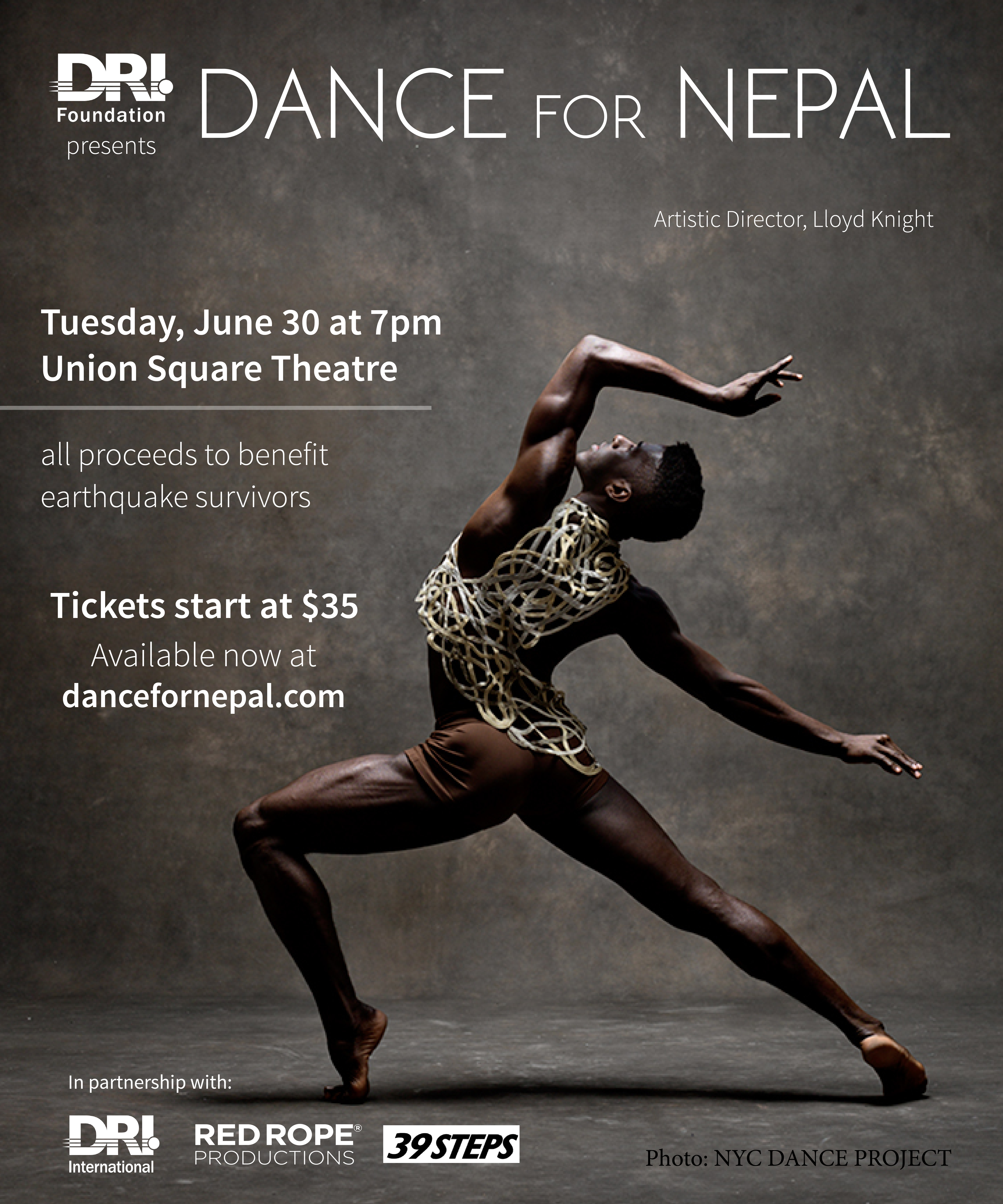 Dance for Nepal with Partner Logos